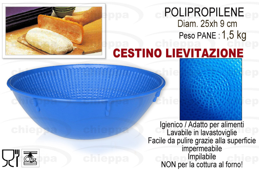 CESTO LIEVITA.PANE KG1,5 TONDO