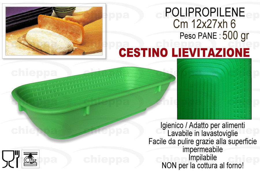 CESTO LIEVITAZ.PANE GR500 RETT