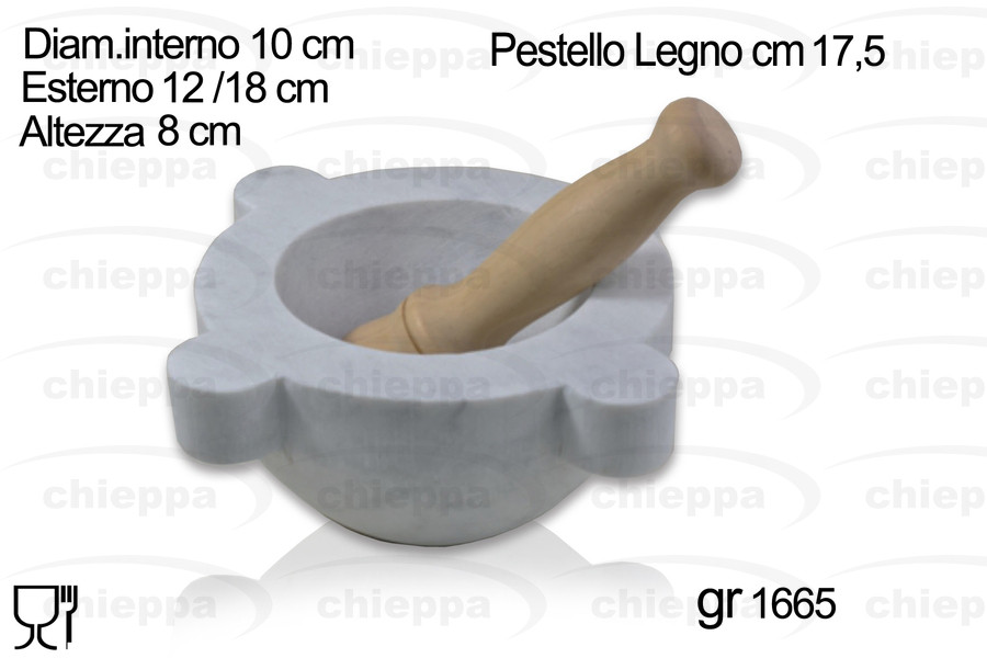 MORTAIO 14 MARMO +PESTEL.LEGNO