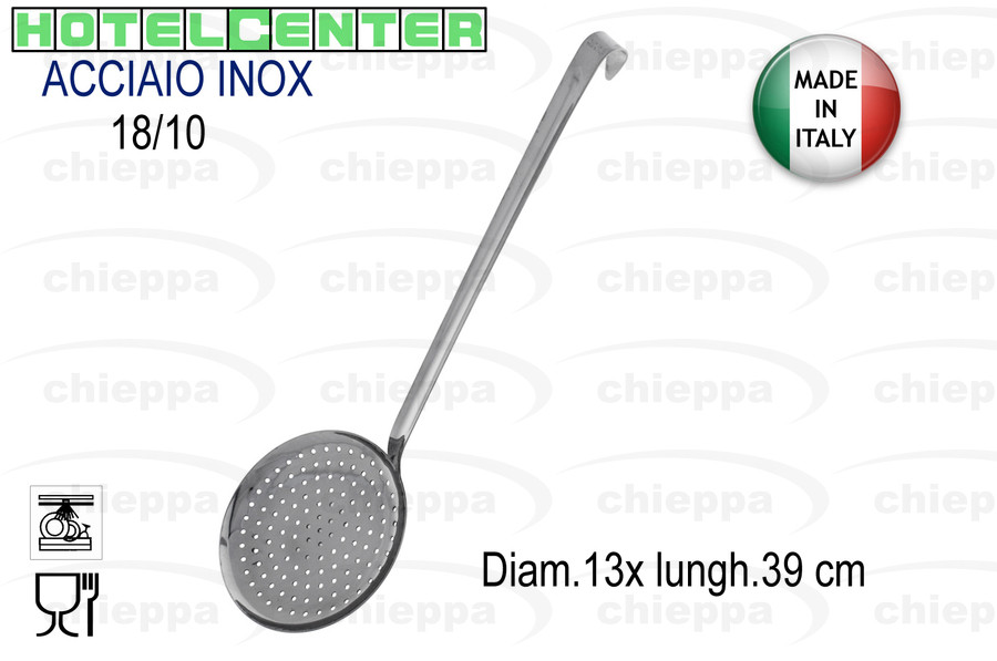 Schiumarola in acciaio inox cm 13