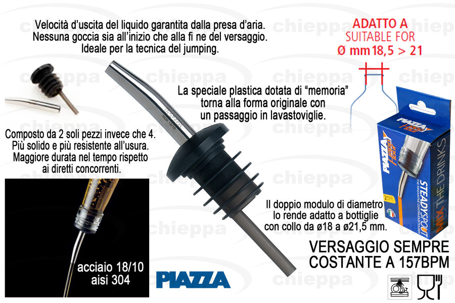 TAPPO VERSAT.2PZ STEADY 533002