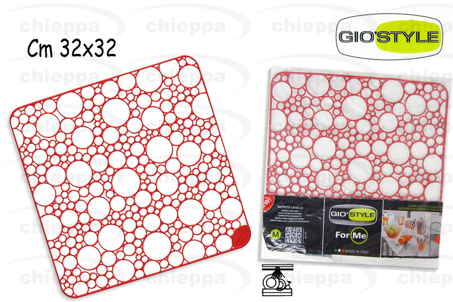 TAPPETO LAV.32X32ROS.ENERGIA$*