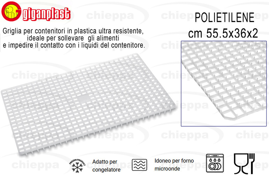 GRIGLIA 55X36X2 CASSETT. 1885P
