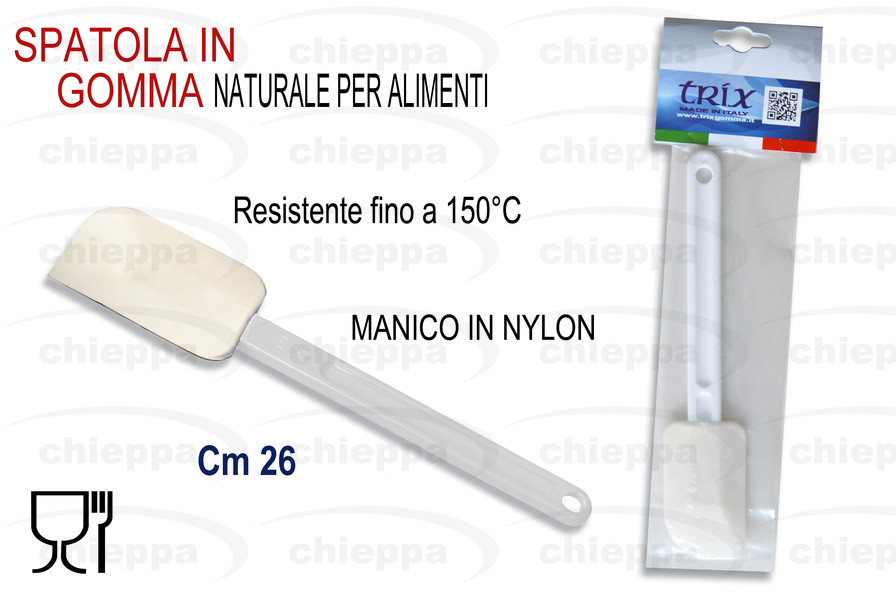 SPATOLA 26 GOMMA BIANCA  FV694