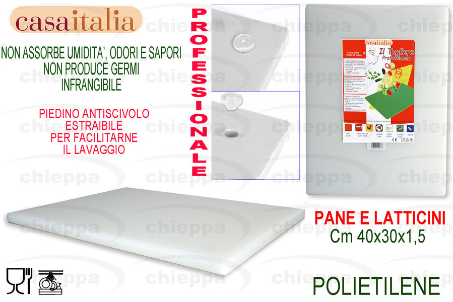 TAGLIERE POL.S/F BCO 40X30X1,5