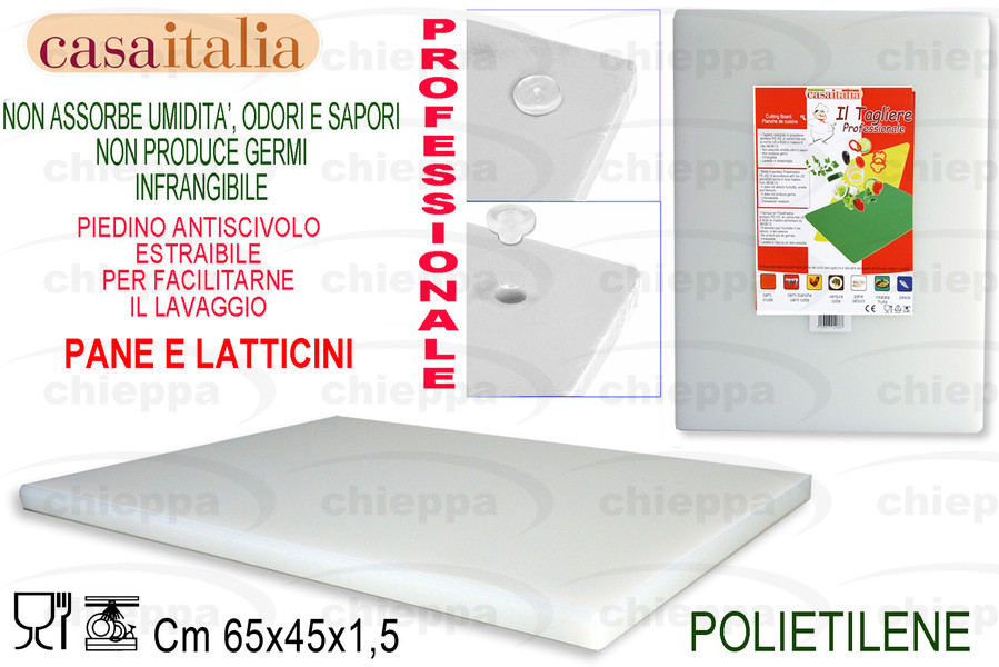 TAGLIERE POL.S/F BCO 65X45X1,5