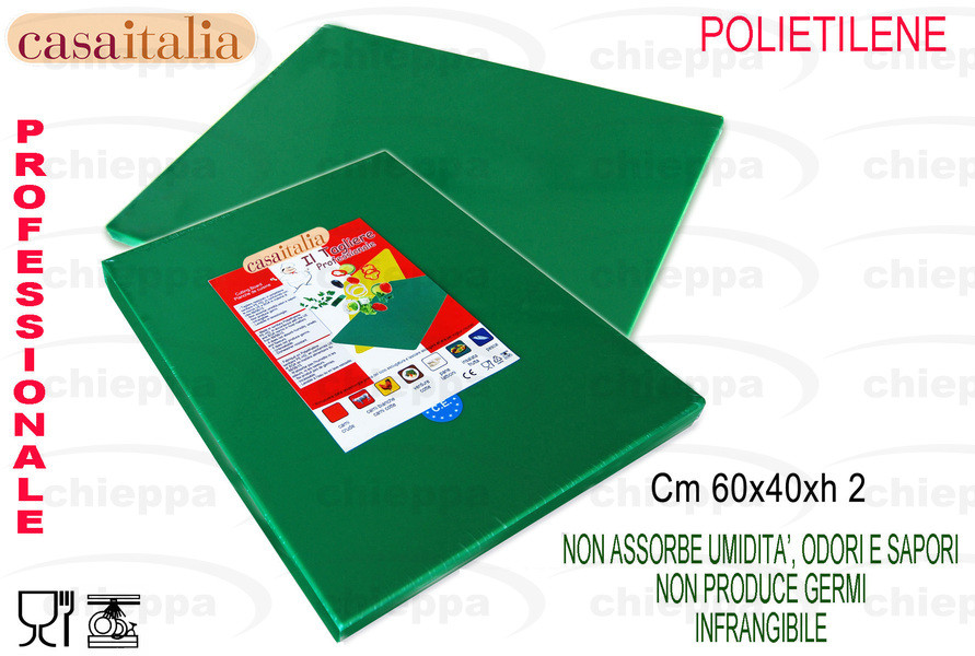 TAGLIERE POL.S/F VERDE 60X40X2