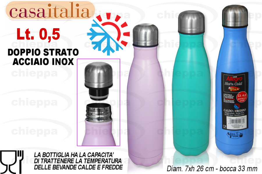 BORRACCIA INOX 0,5 COL.C113687
