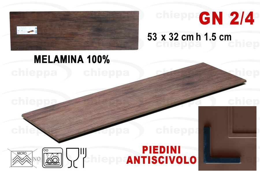 VASSOIO GN 2/4 F.LEGNO   E2410