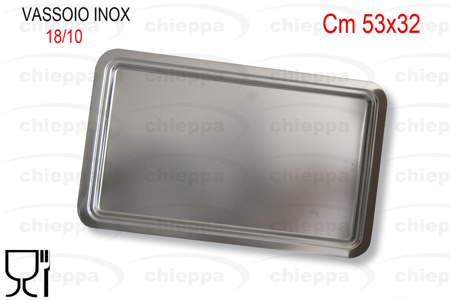 VASSOIO RET.53X32  INOX 010523