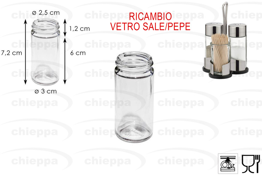 RICAMBIO VETRO SALE/PEPE  CLUB