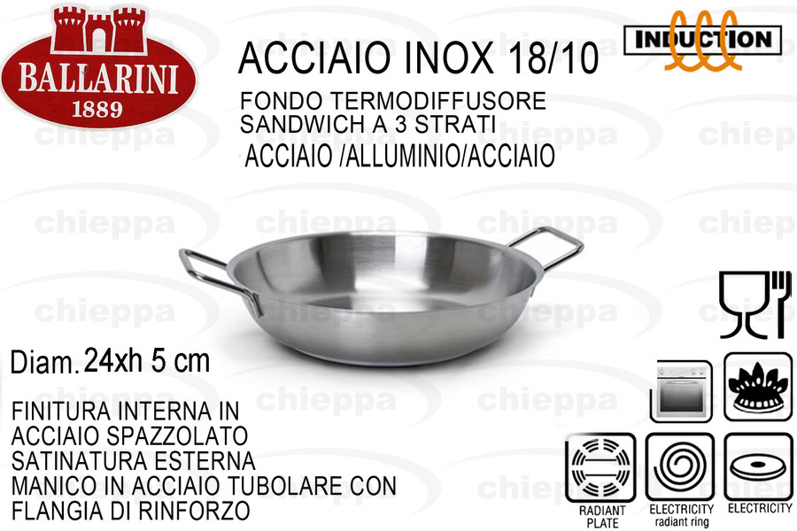 TEGAME 24 2M     INOX  9208.24