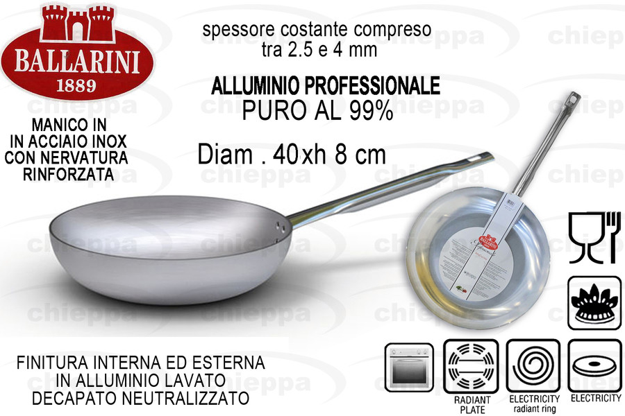 PADELLA 40X8 ALTA ALL.PR. 7002