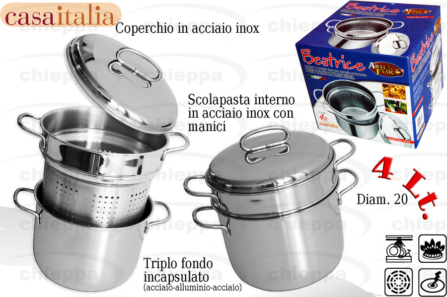 SPAGHETTIERA 20/LT4  BEATRICE*