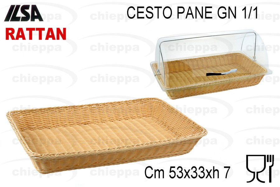 CESTO PANE GN 1/1 RATTAN  2404