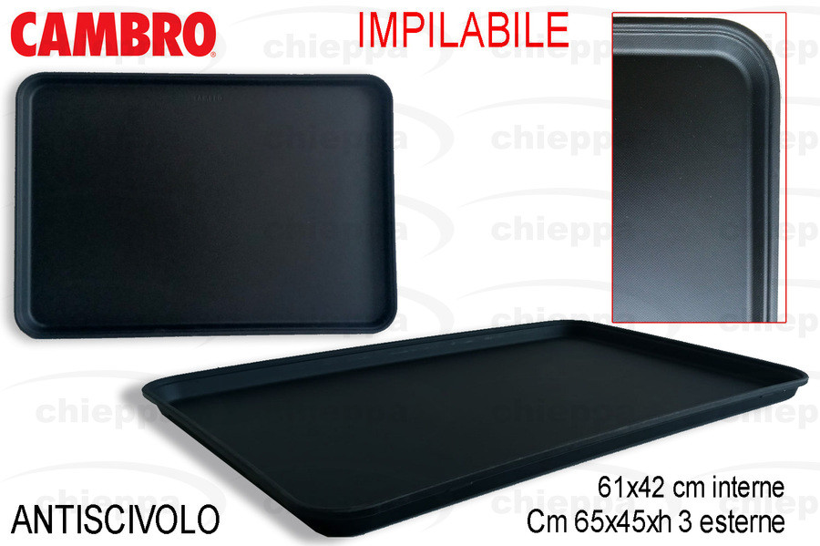 VASSOIO 65X45 A/S.NERO 1826CT1