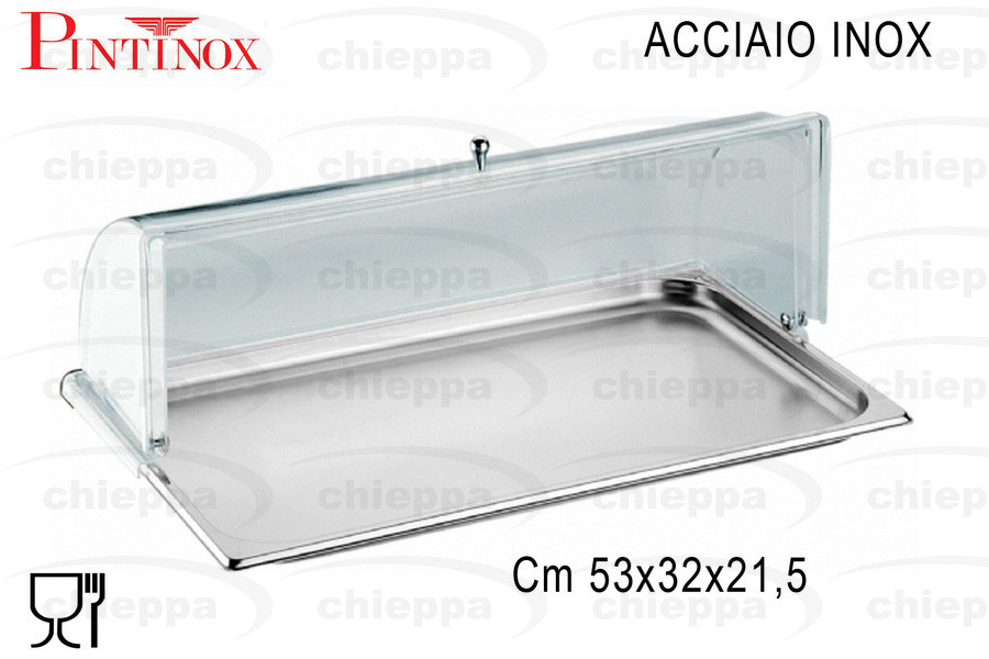 VASSOIO RET.INOX C/C  53X32H19