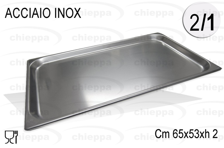 TEGLIA INOX 2/1 GN H20 TG21020