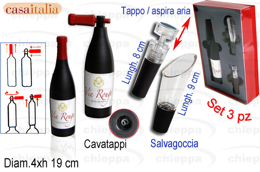 VINO 3PZ ACCESSORI    C111028*