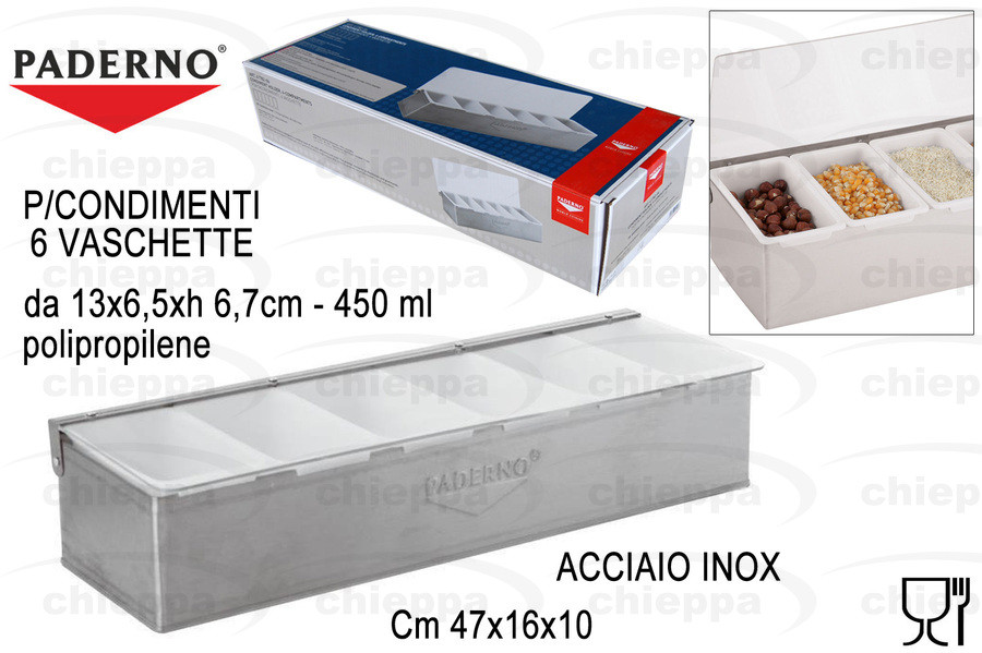 P/CONDIMENTI 6PS INOX 41782-06