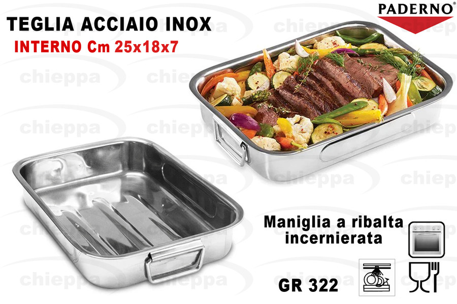 TEGLIA INOX 25X18 UMF00002578*