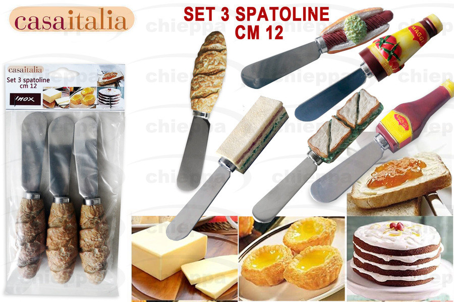 SPATOLE SET 3PZ 12 CM ASS.TO**