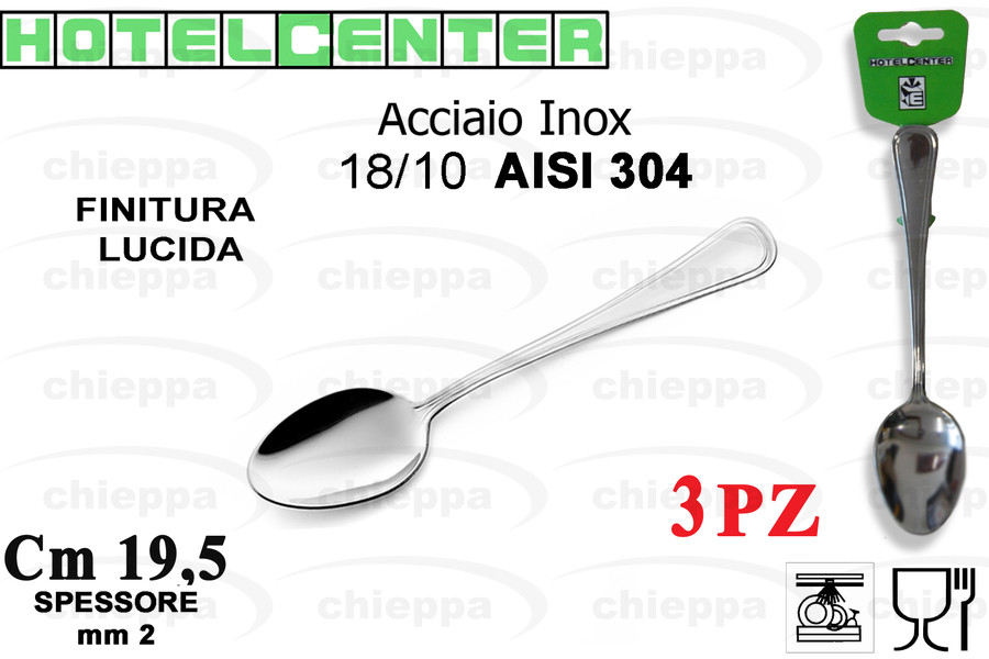 CUCCH.TAV.3PZ 2MM 18/10 GALLES