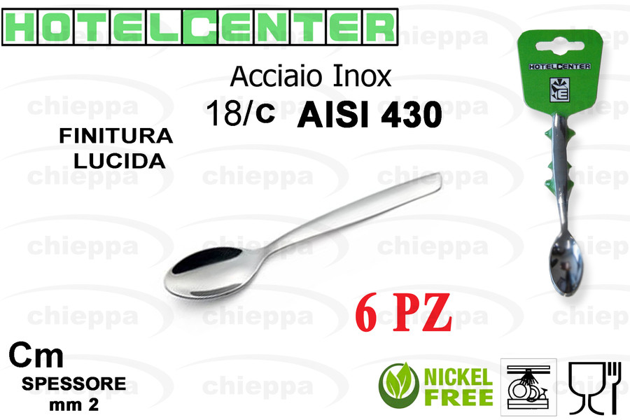 CUCCH.CAFFE'6PZ 2MM18/10 SHARK