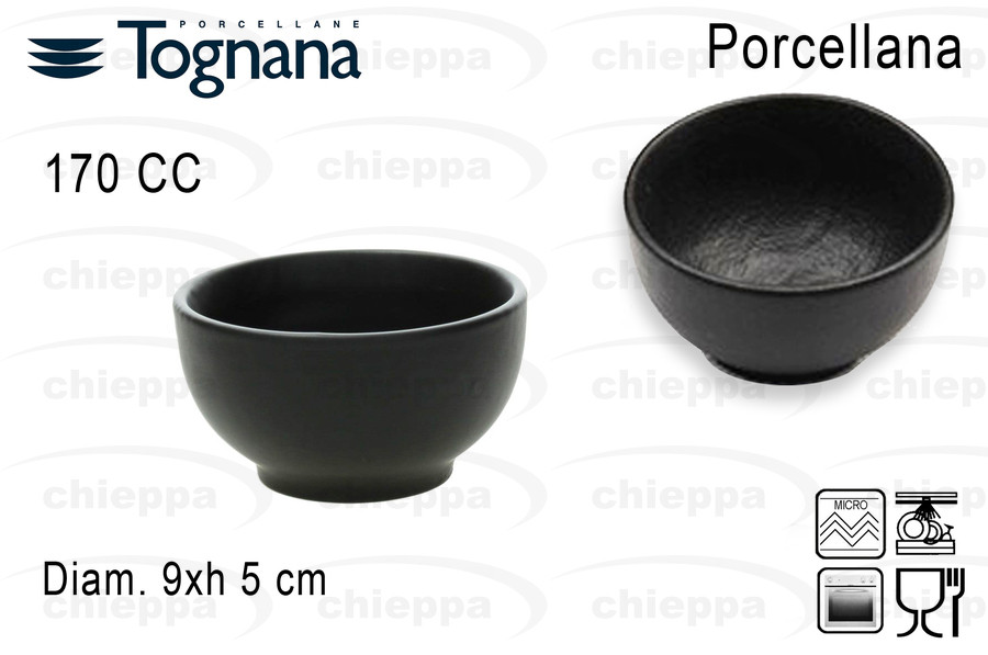 COPPETTA 9CM    BLACK VULCANIA