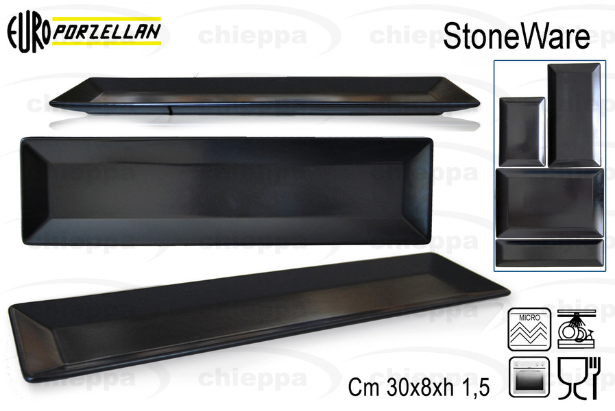 RETTANGOLARE P.30X8 NERO  OTSU