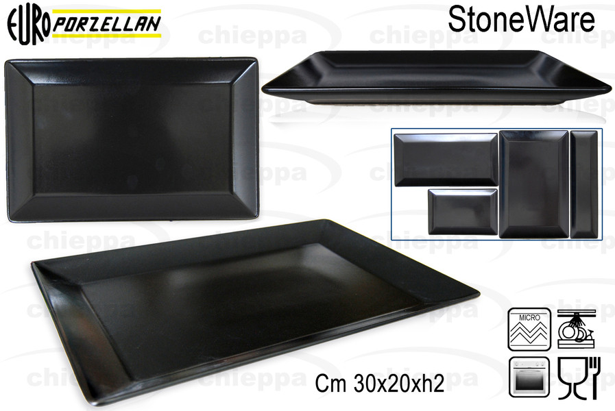 RETTANGOLARE P.30X20 NERO OTSU