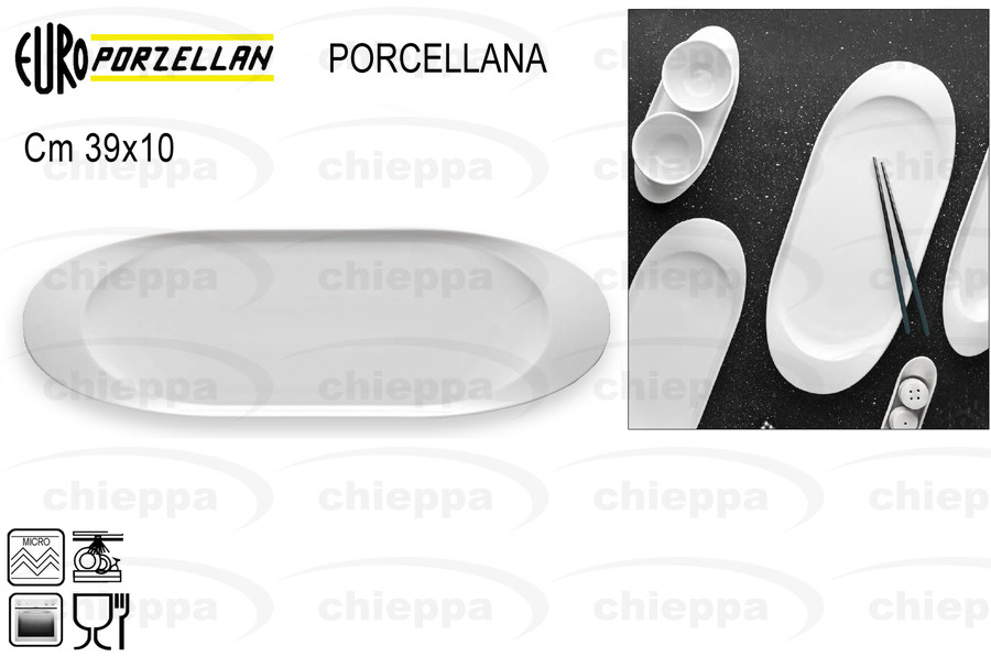 OVALE P.39X10      BIANCO LOOP