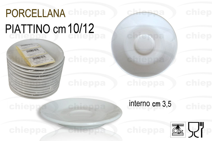 CAFFE'P.12CM PORCELLANA BIANC*