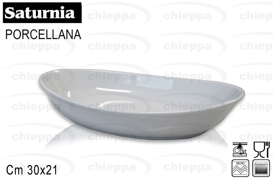 OVALE 30X21   CARAVELLA BIANCO