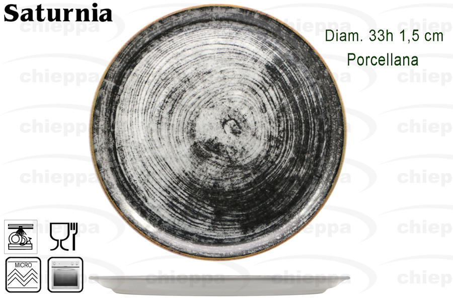 PIZZA 33 NAPOLI    BLACK ROUND