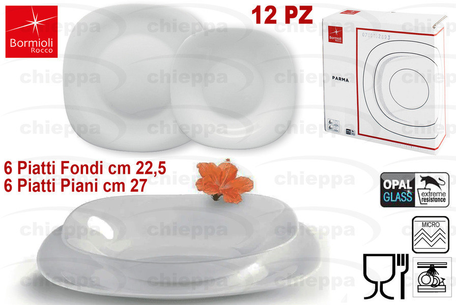 TAVOLA 12 PZ BCO   PARMA 60620