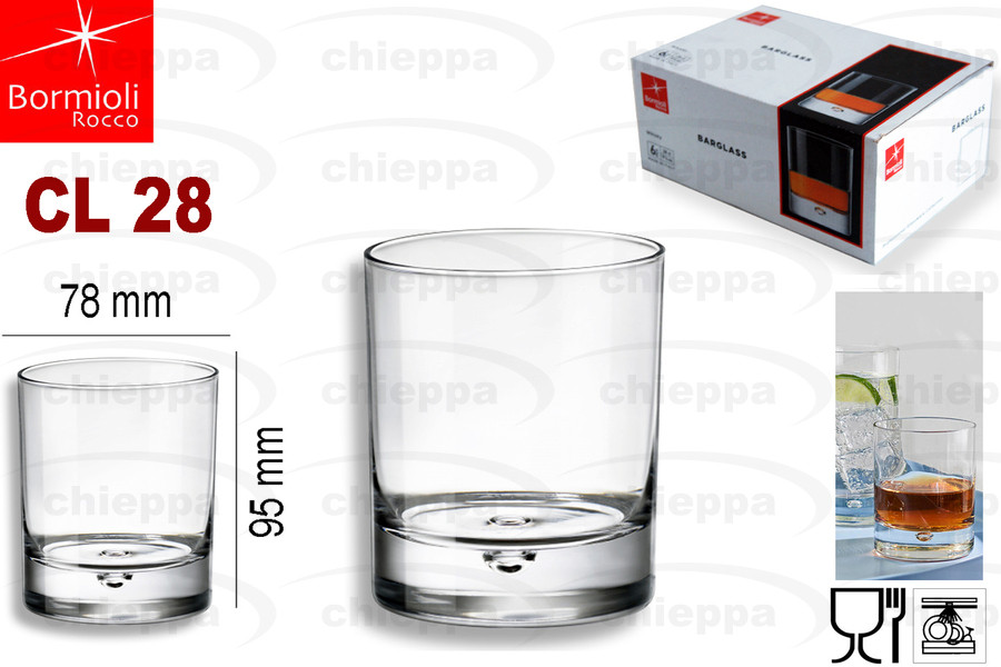 WHISKY CL.28    BARGLASS 22123