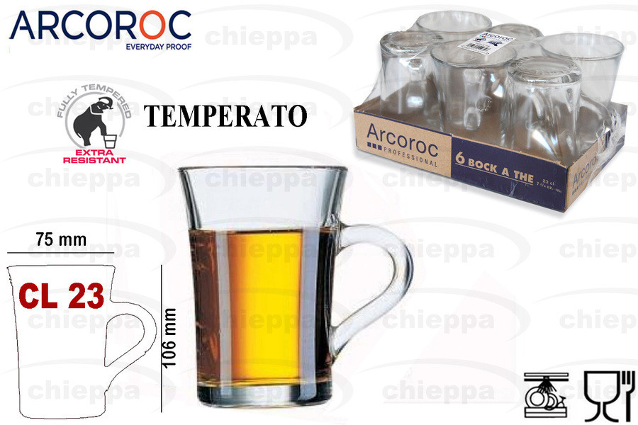 MUG CL23 VETRO TRASP.    47580