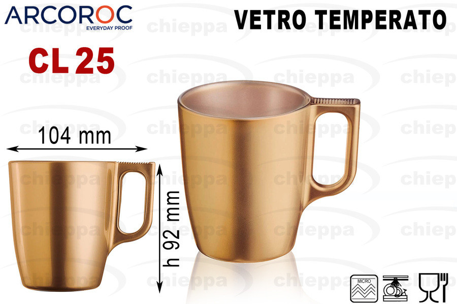 MUG 25CL GOLD NEO FLASHY V2923