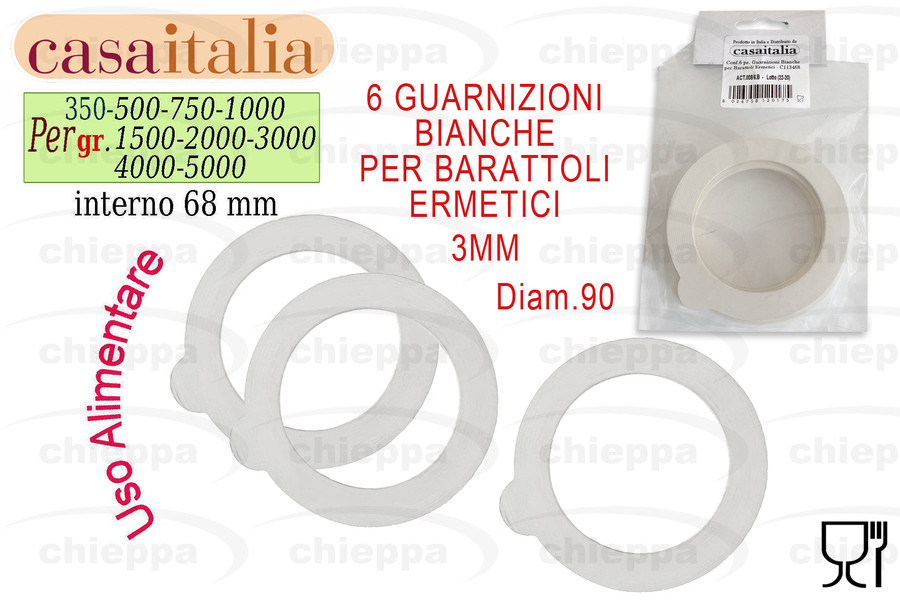 GUARNIZ.6PZ 3MM BCA    C113468