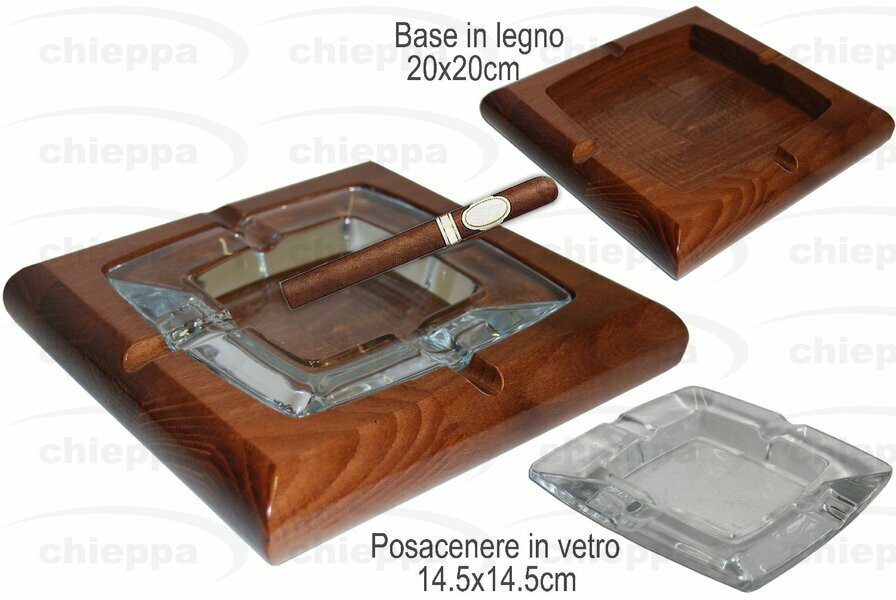 POSACENERE SIGARI  BASE LEGNO*