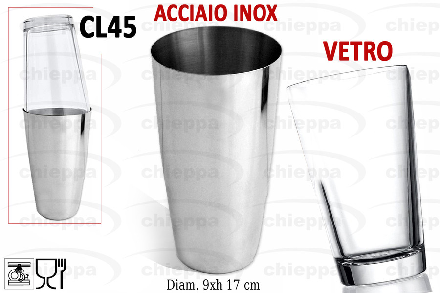 SHAKER INOX+VETRO CL45   PARMA