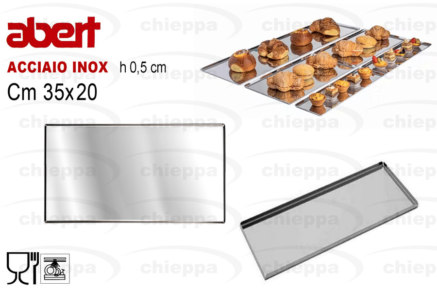 VASSOIO 35X20 PASTICCERIA INOX