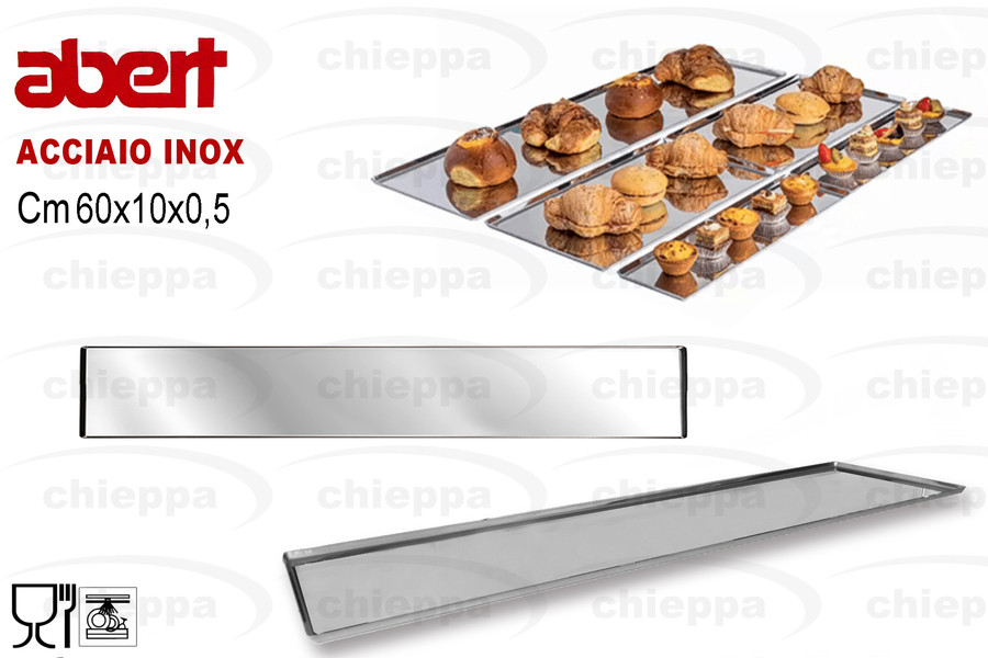 VASSOIO 60X10 PASTICCERIA INOX