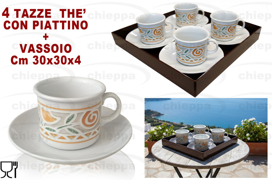 THE 4 PEZZI + PIATTI+VASSOIO**