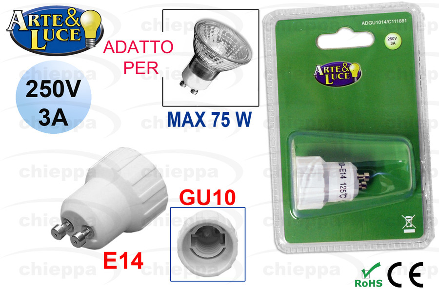ADATT.P/LAMP.GU10/E14 C111681*