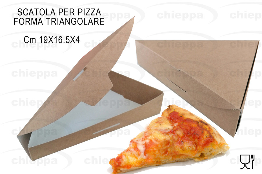 PIZZA SCATOLA TRIANG.19X17X4 *