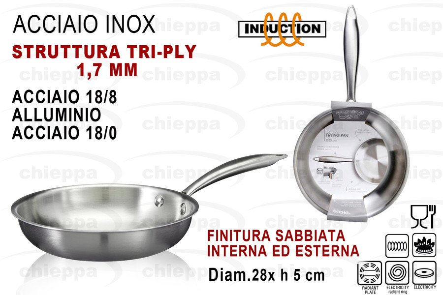 PADELLA 28 INDU.INOX C85000440