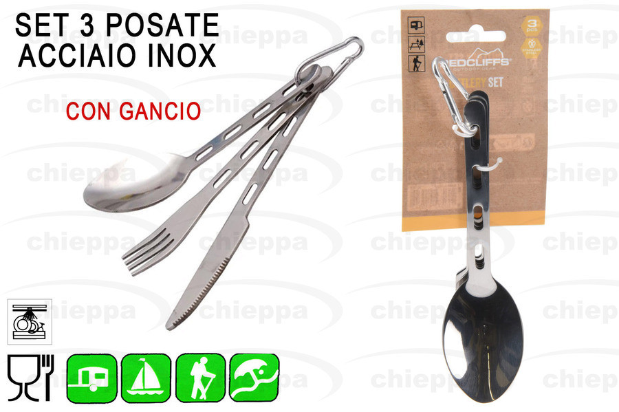 POSATE 3PZ INOX C/G. 170488700