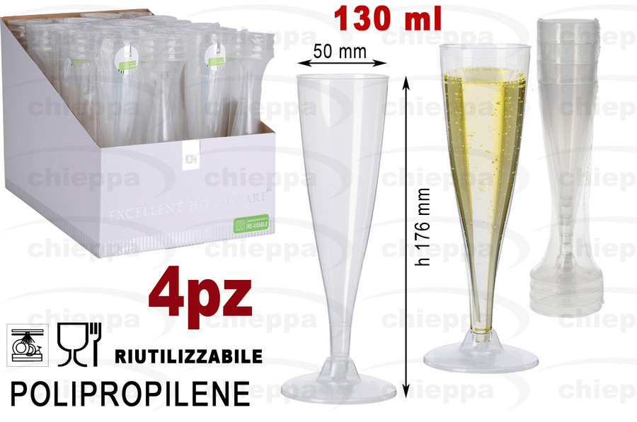 FLUTE 4PZ CHAMPAGNE  178000580